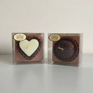 NEW Set of 2 Chocolate Scented Candles | Rich Cocoa Bougie Gift Set